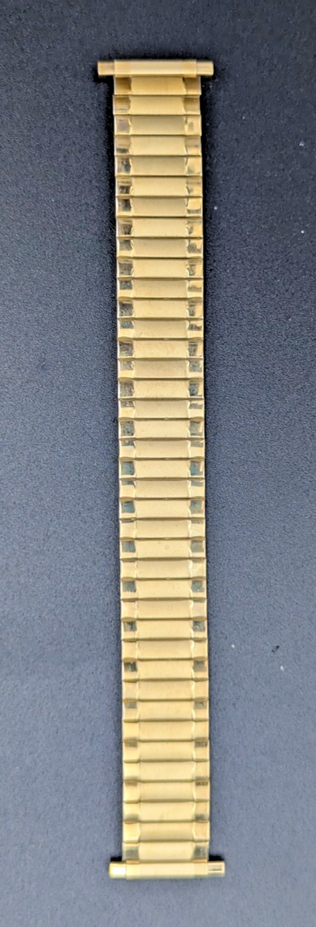 Speidel Gold Twist O Flex Stainless Steel Mens Watch Band